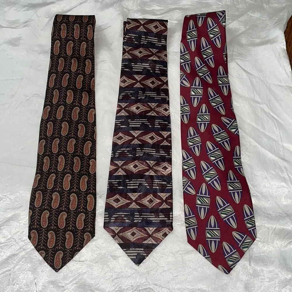 3 Vintage Robert Talbott ties from the 90s‎
